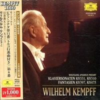 Deutsche Grammophon Japan Kempff 1000 : Kempff - Mozart Sonatas 10, 11, Fantasias